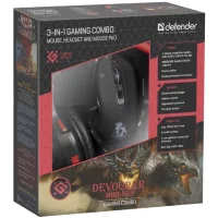 Комплект мышь с ковриком + наушники Defender Devourer MHP-006 фото 4